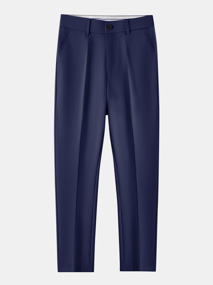MIA | Set with ribbed polo and tapered trousers