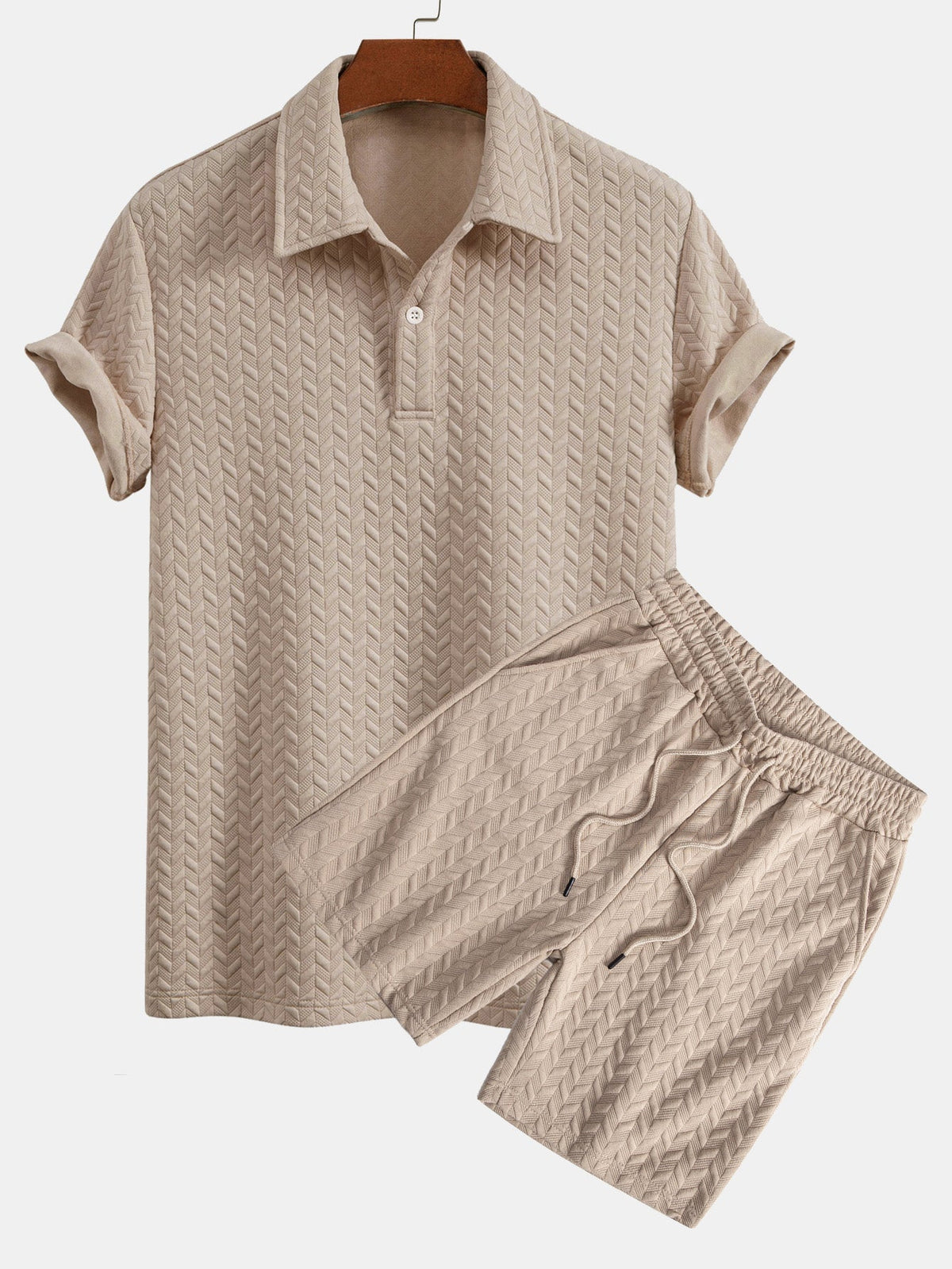REMI | Set with jacquard shorts