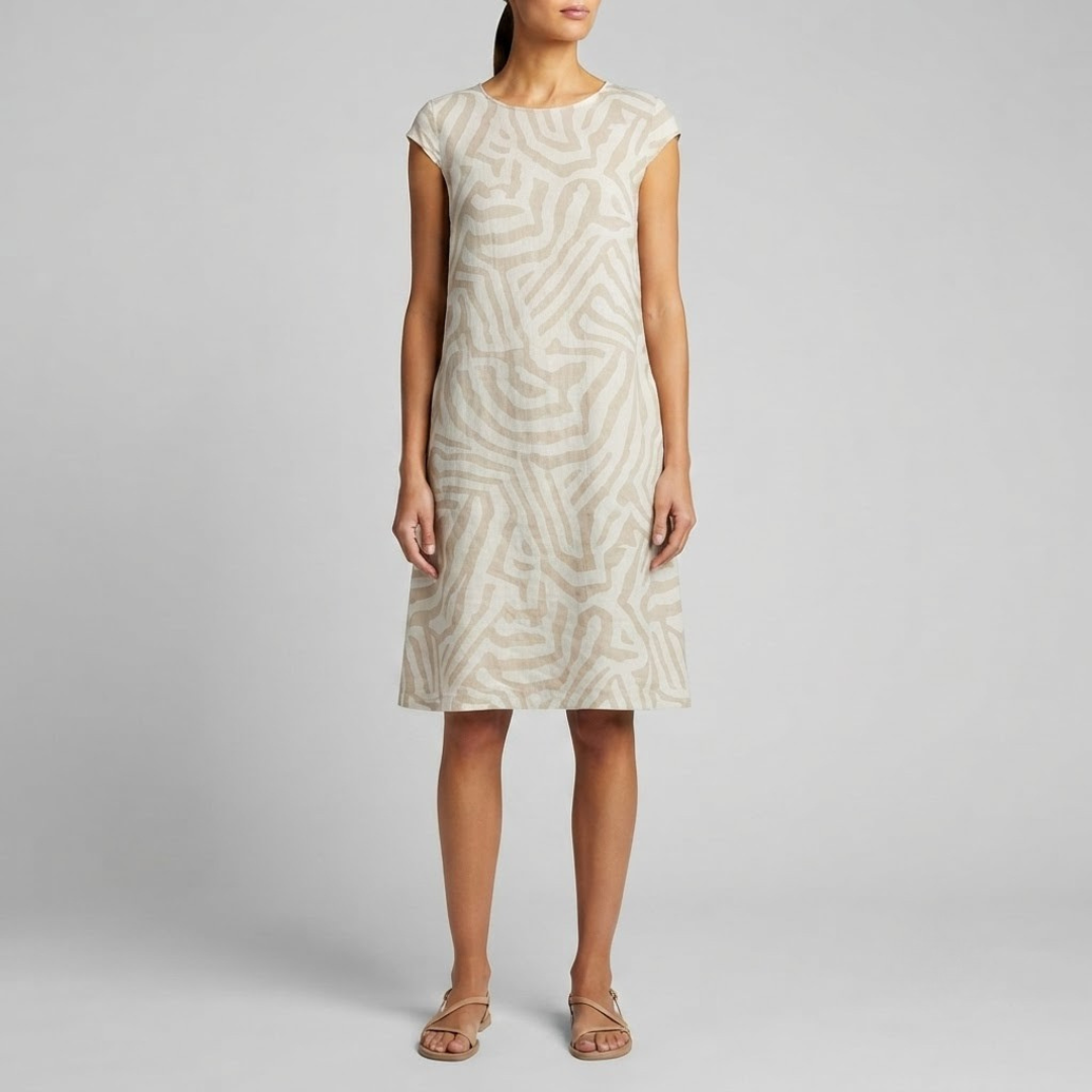 YSABEL | Midi dress with relaxed A-line fit