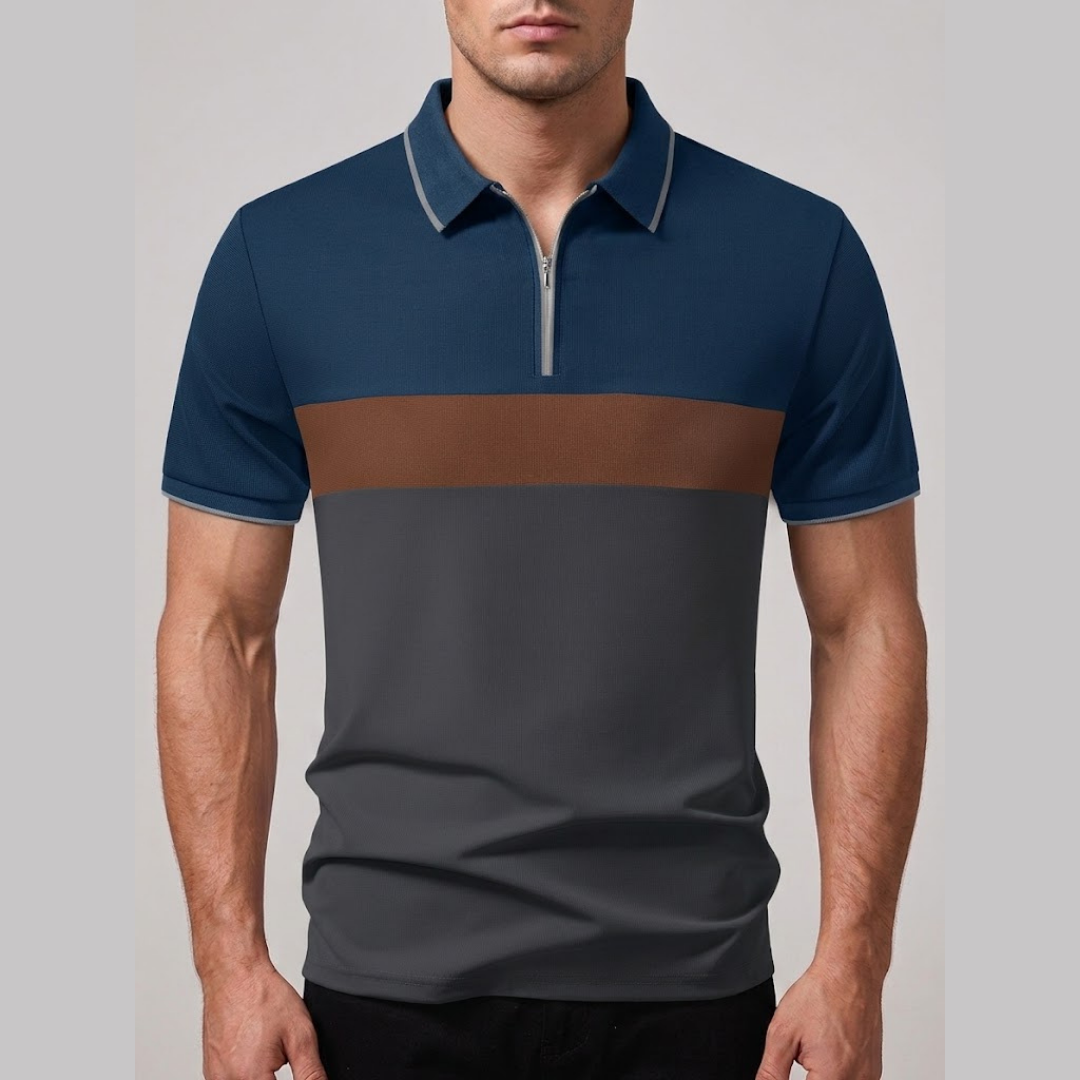 ELLIOT | Polo shirt with zip neckline