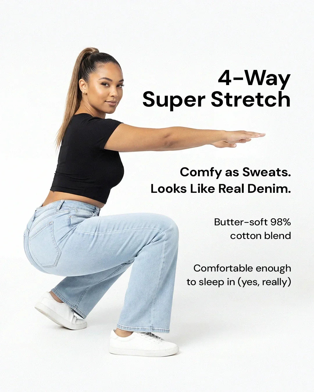 WILLOW | Wide-leg jeans with sculpted waist