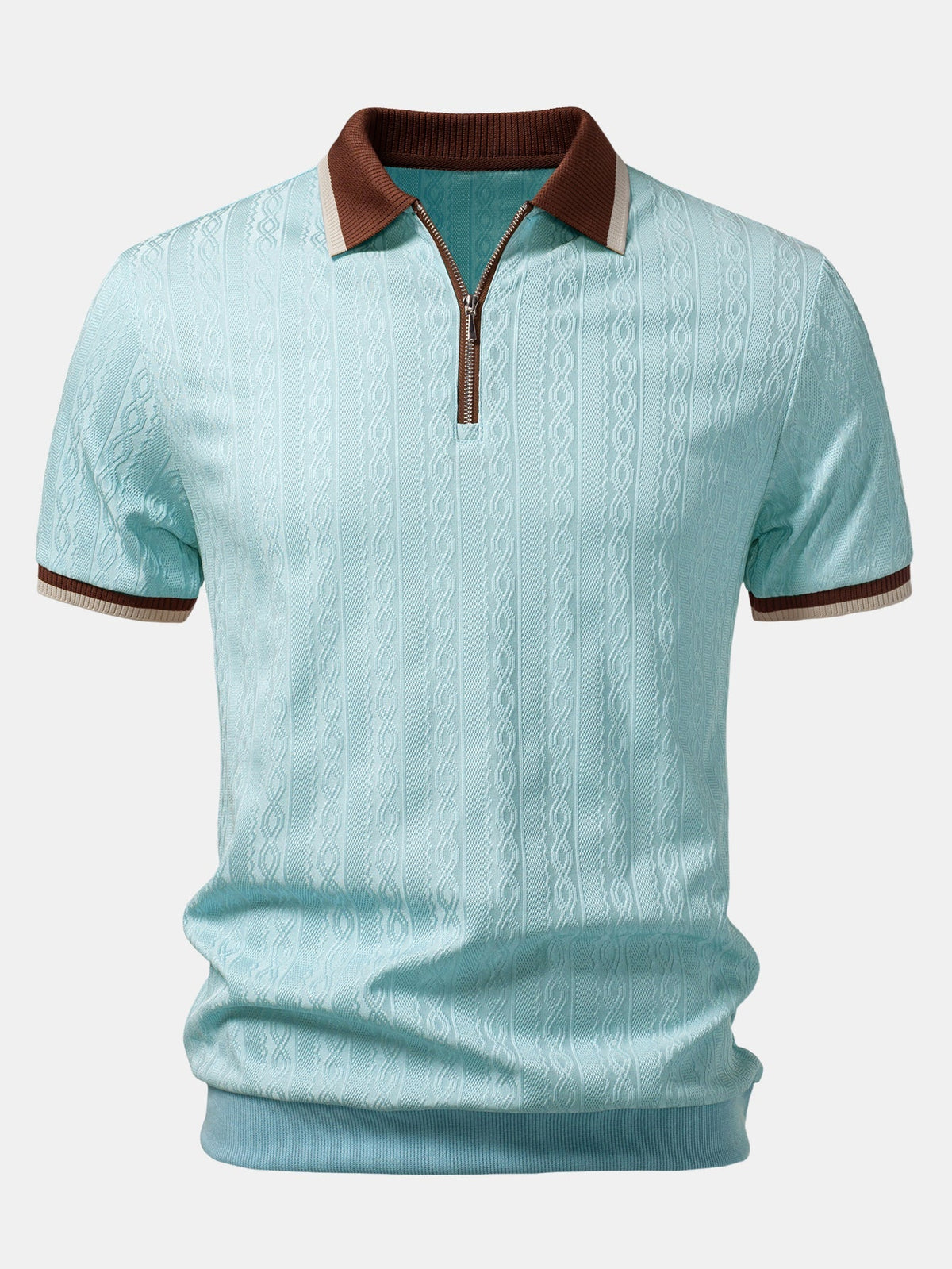 ARCHIE | Set with zip polo and tapered trousers