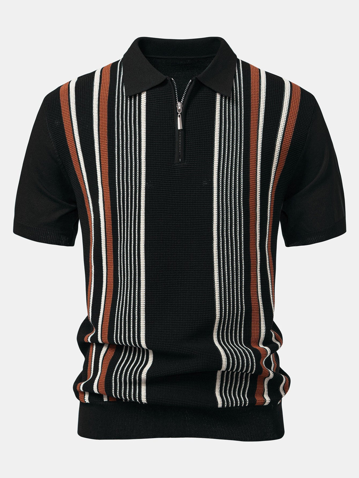 LIAM | Knit polo with quarter-zip