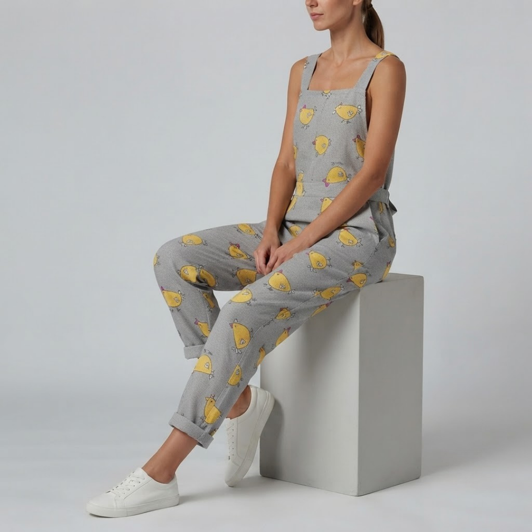 COOP | Printed jumpsuit with adjustable straps