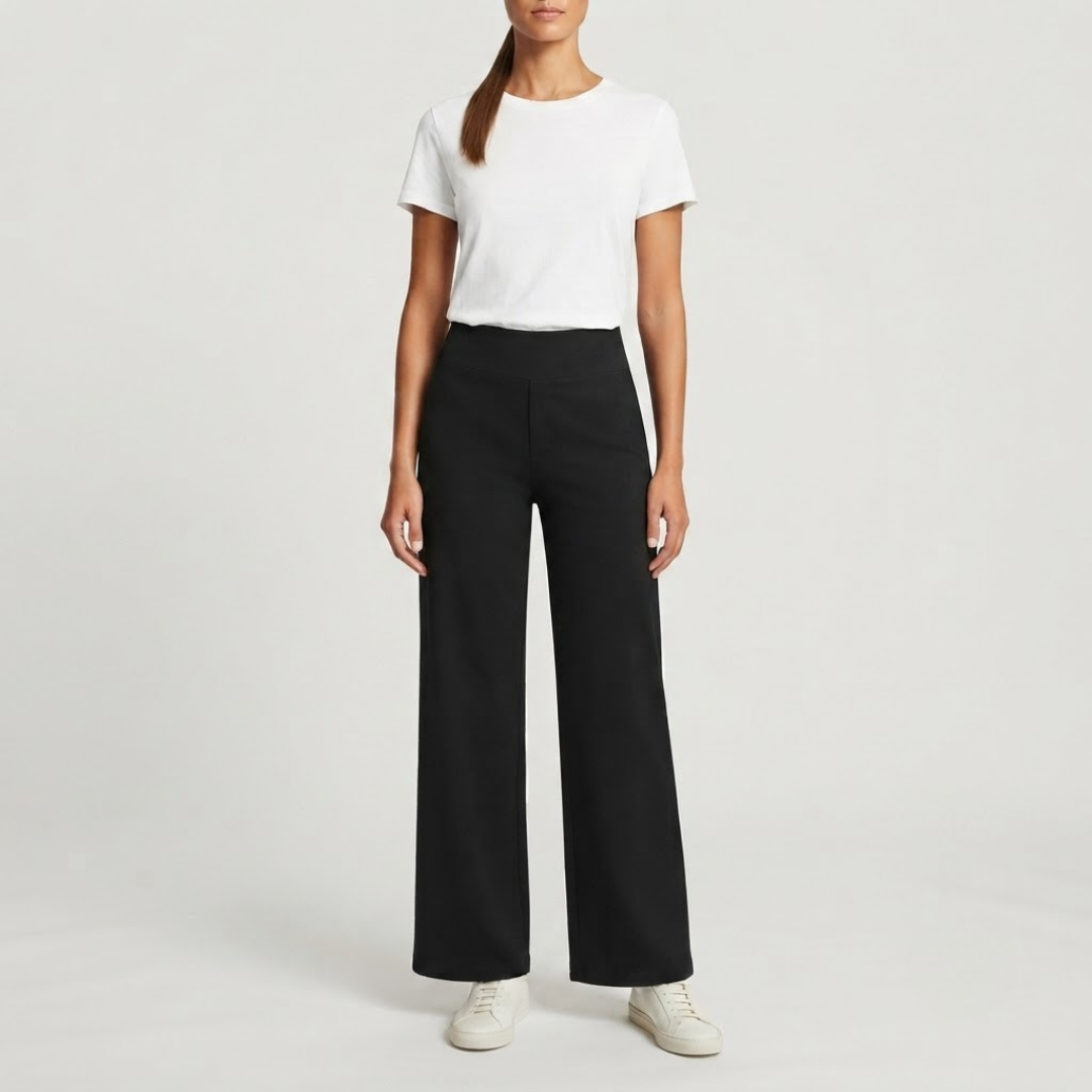 OLIVIA | Stretch trousers with high-rise waist