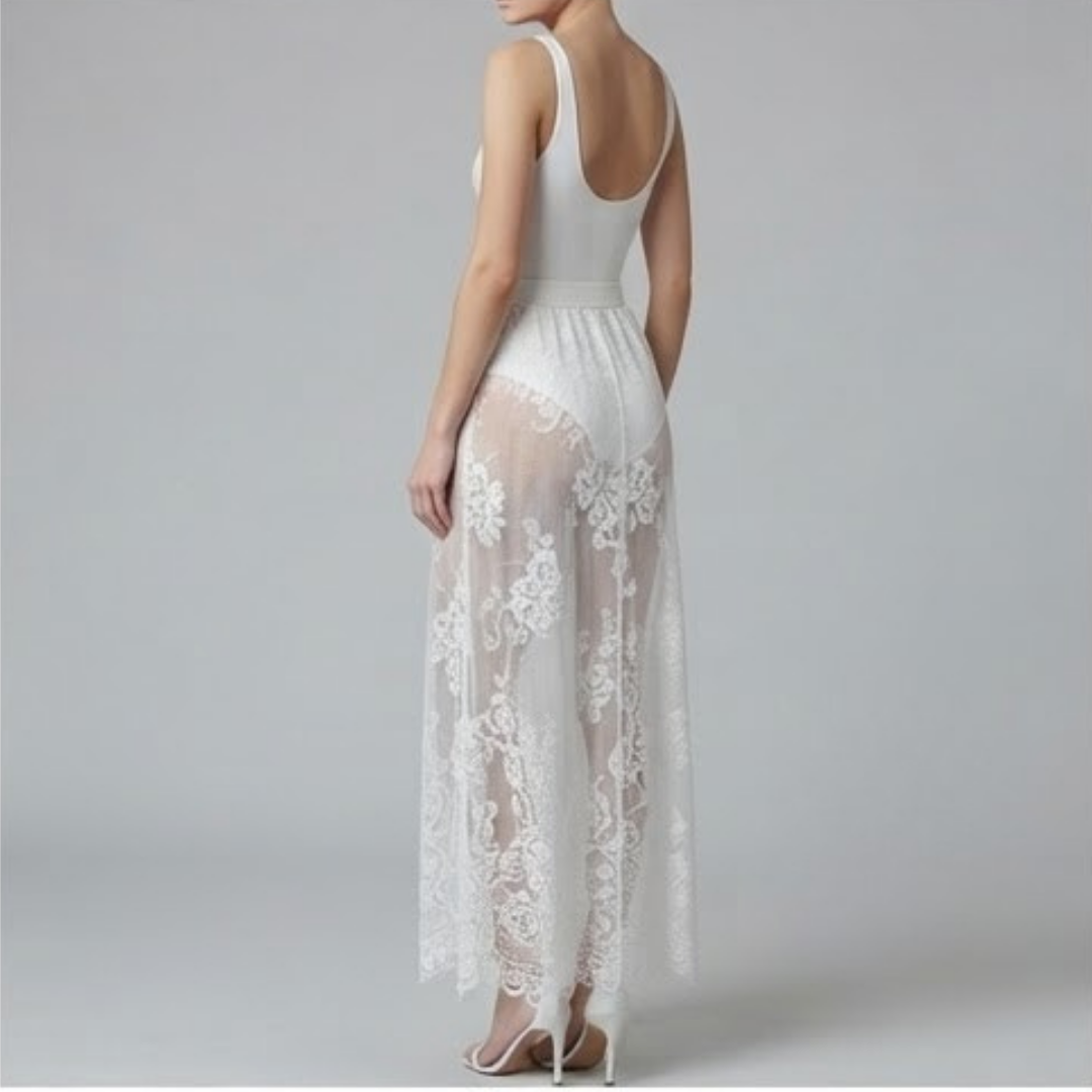 IVY | Slip skirt with lace detailing
