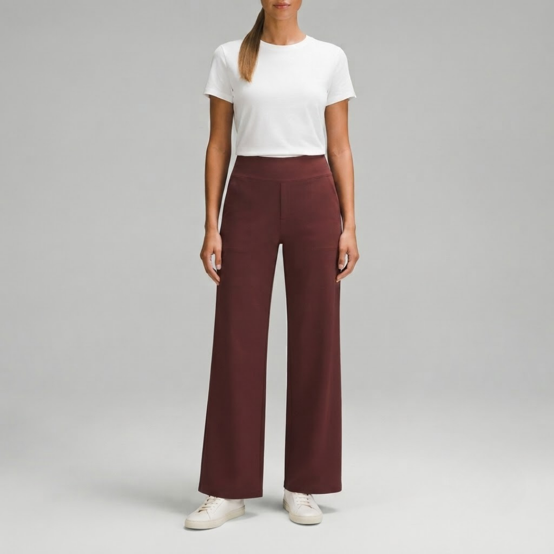 OLIVIA | Stretch trousers with high-rise waist