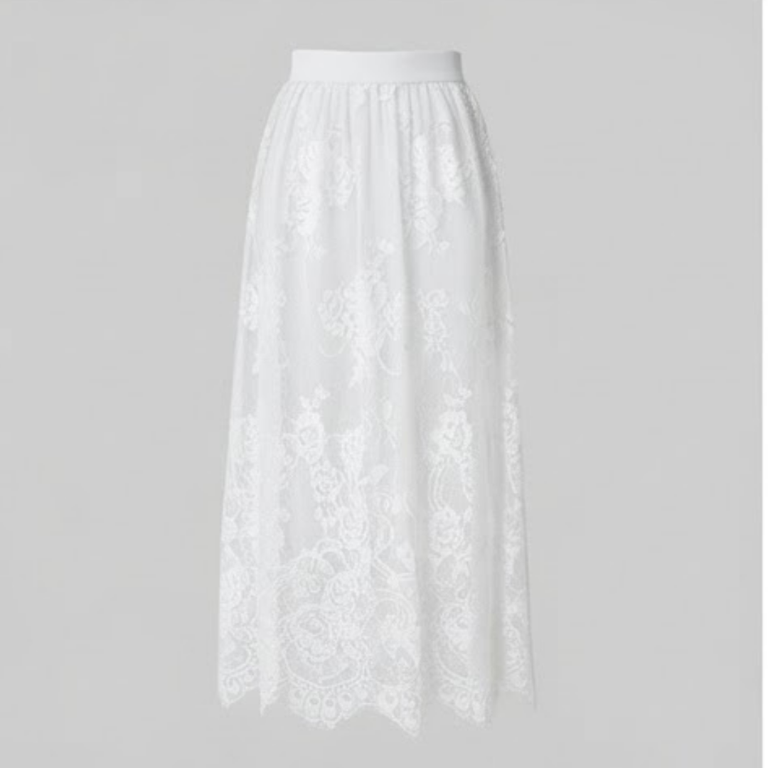 IVY | Slip skirt with lace detailing