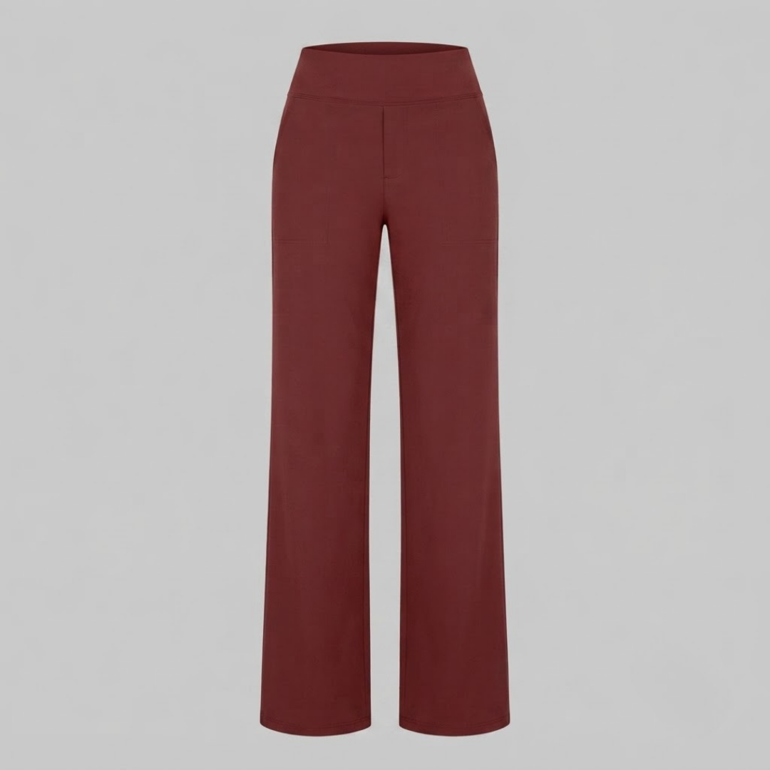 OLIVIA | Stretch trousers with high-rise waist