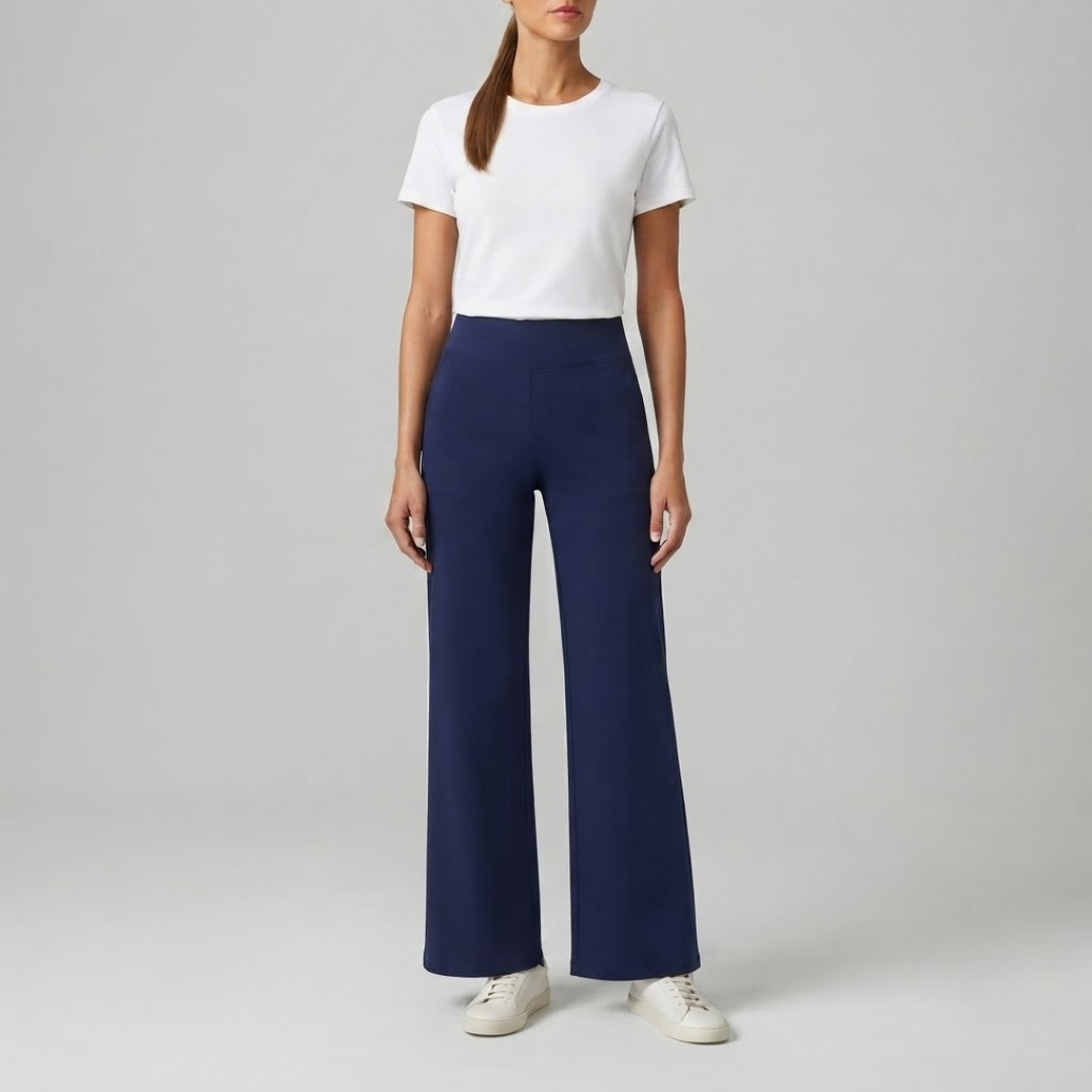 OLIVIA | Stretch trousers with high-rise waist