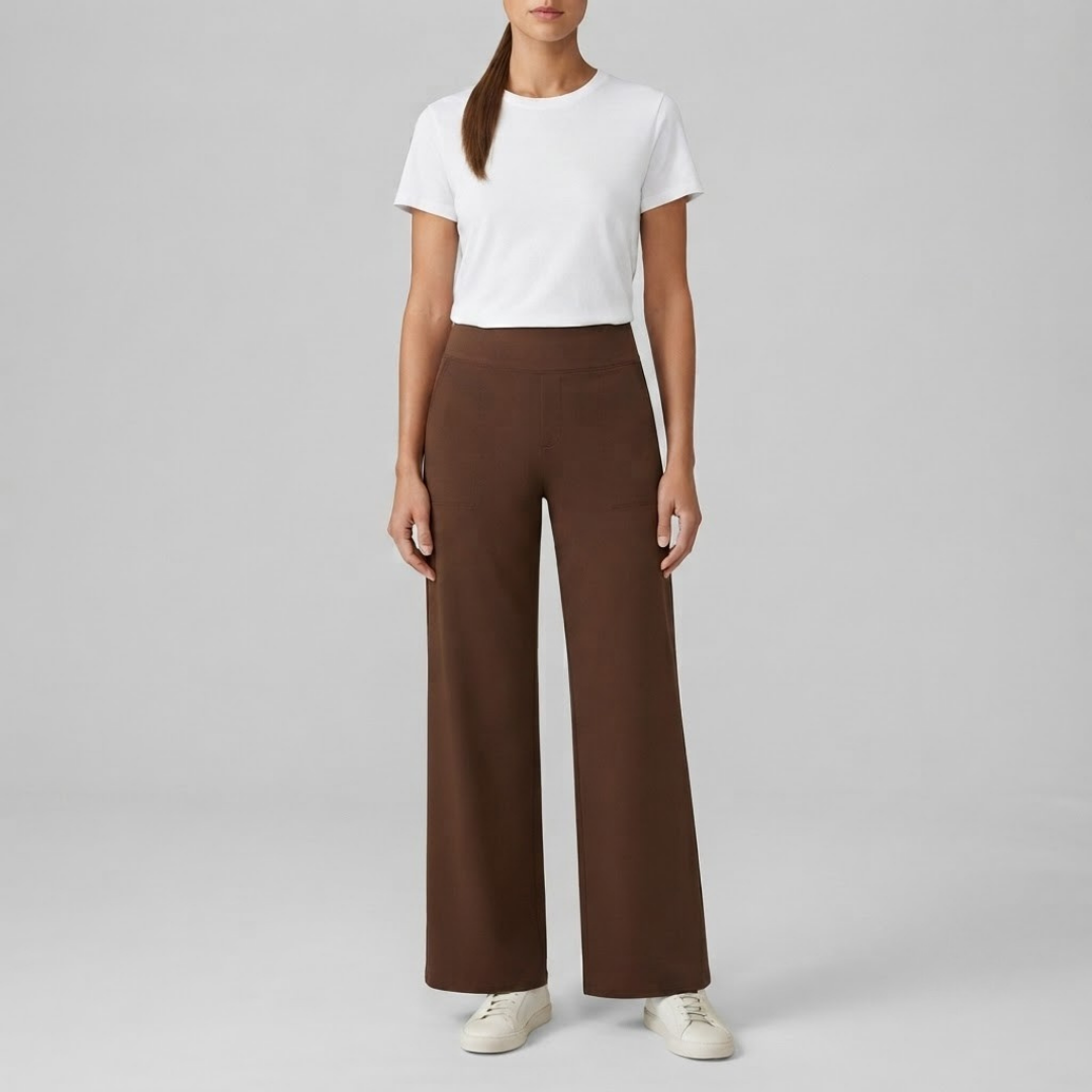 OLIVIA | Stretch trousers with high-rise waist