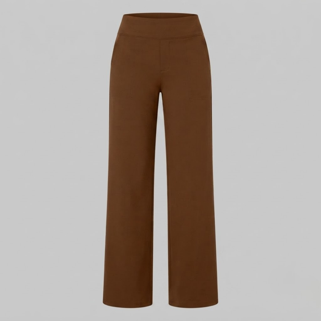 OLIVIA | Stretch trousers with high-rise waist