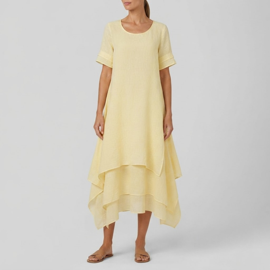 OLIVE | Maxi dress with tiered silhouette