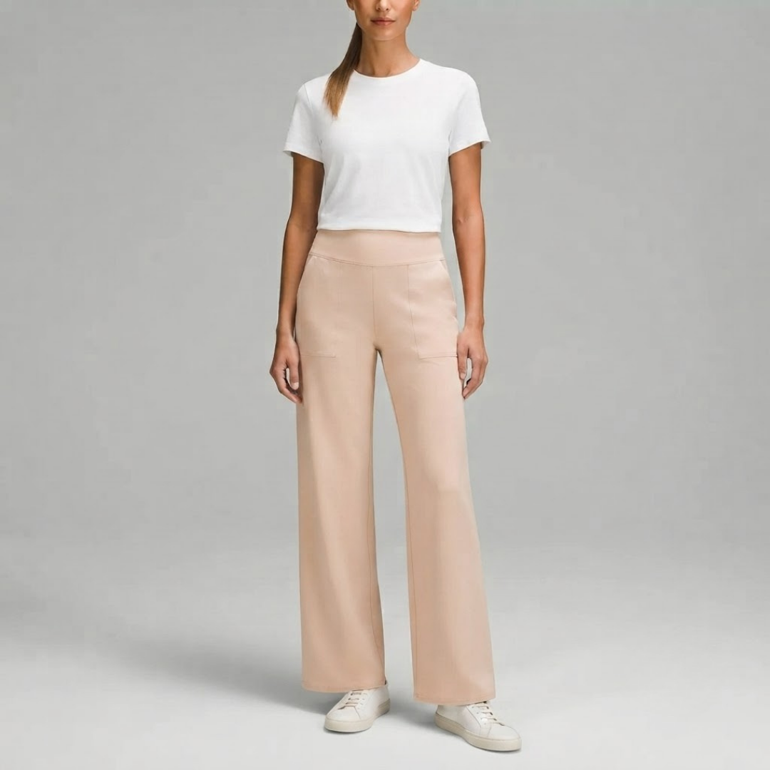 OLIVIA | Stretch trousers with high-rise waist