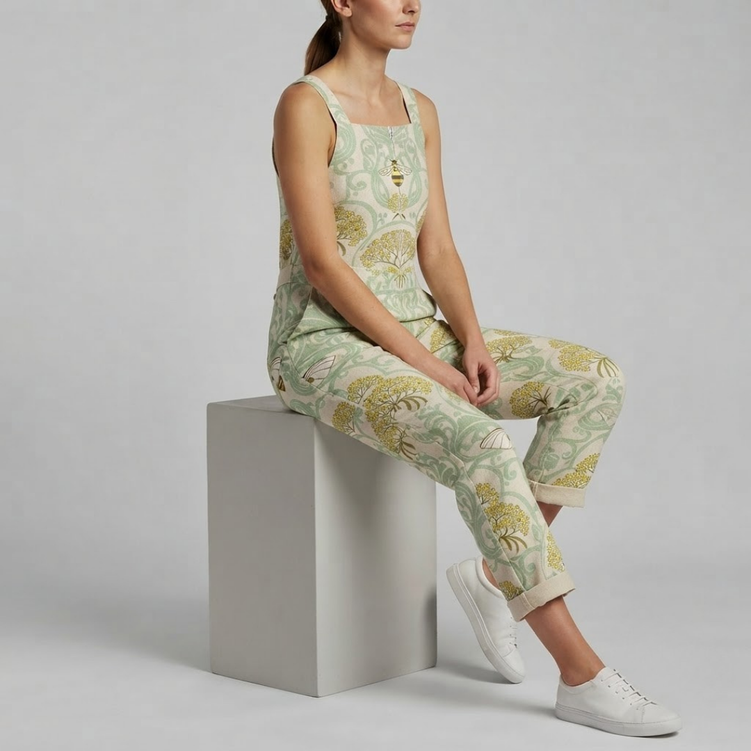 CHLOE | Jumpsuit with bee and floral print
