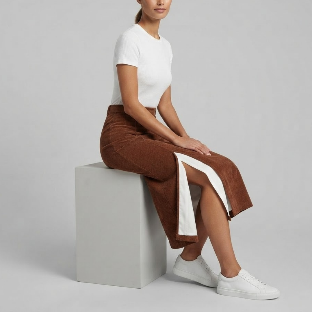 JEMIMA | Bodycon skirt with corduroy texture