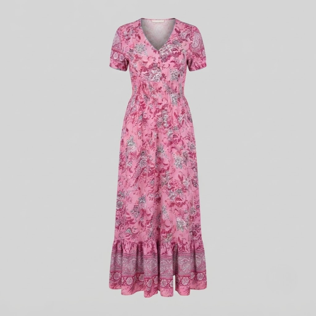 WIENA | Boho dress with floral print