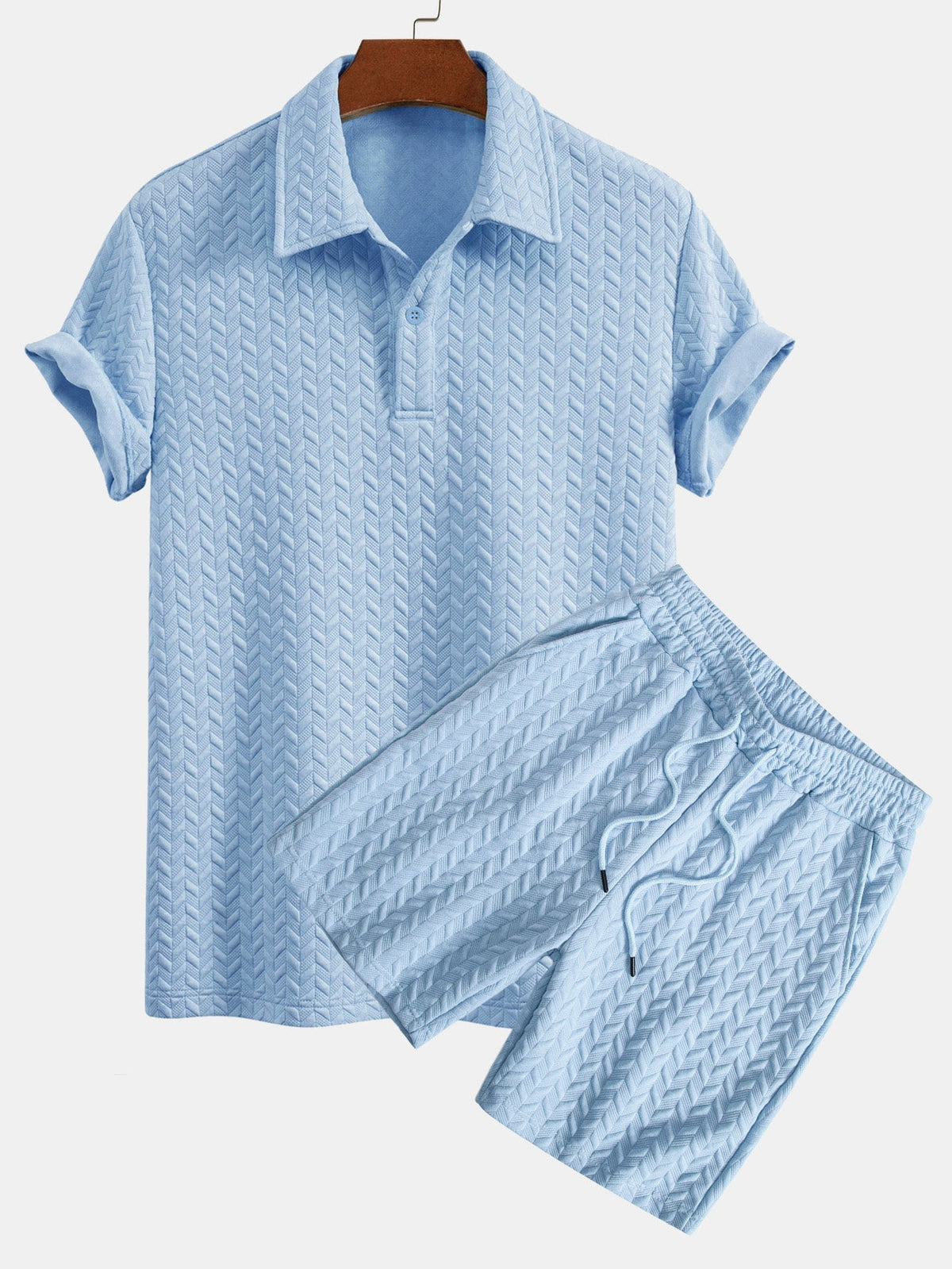 REMI | Set with jacquard shorts