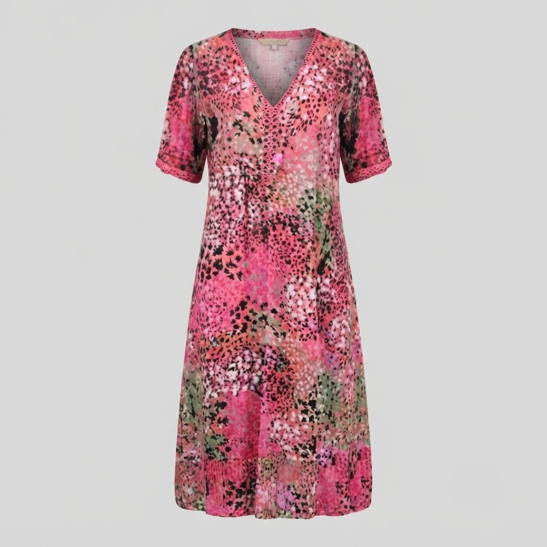 MAYA | Midi dress with flowing silhouette