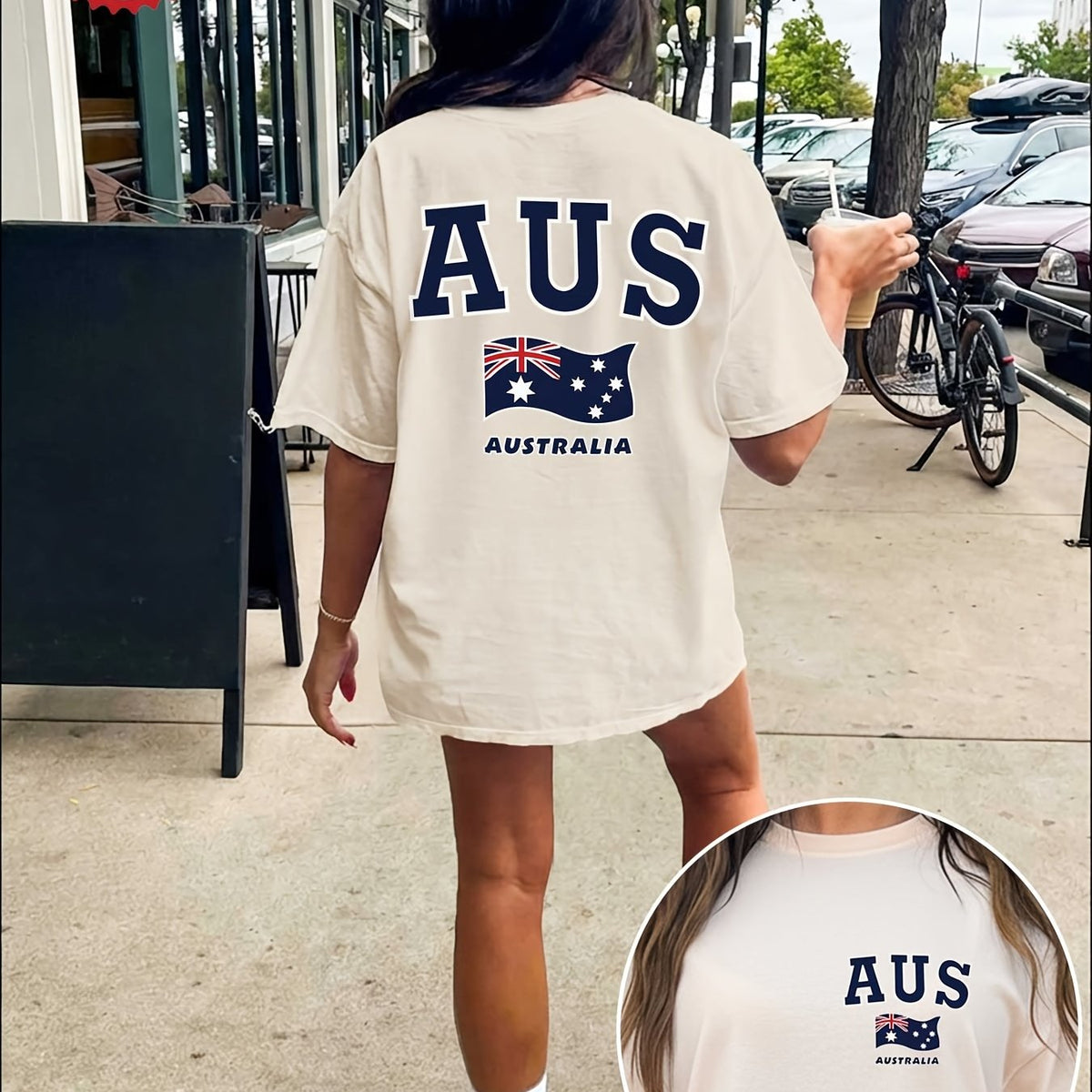 LILY | Oversized tee with double-sided print