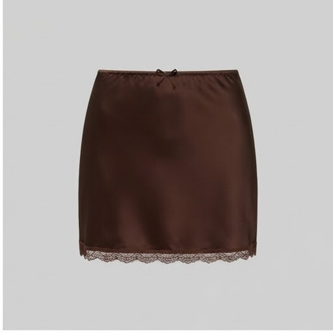 FREYA | Mini skirt with smooth finish
