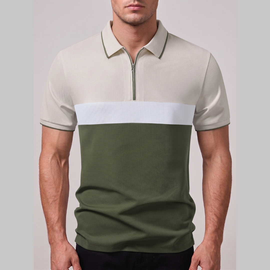 ELLIOT | Polo shirt with zip neckline
