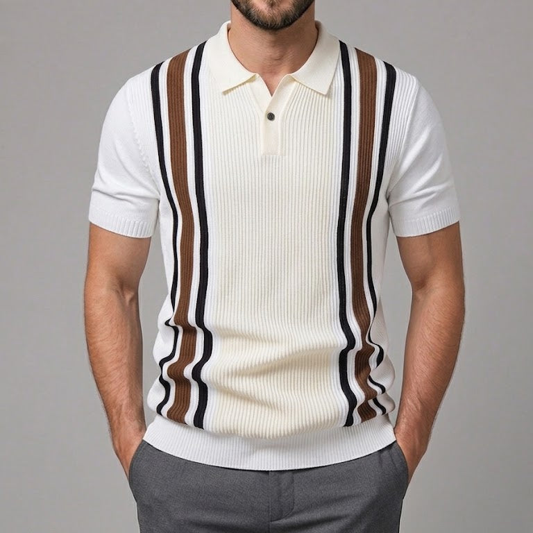 HARRY | Polo shirt with contrast stripes