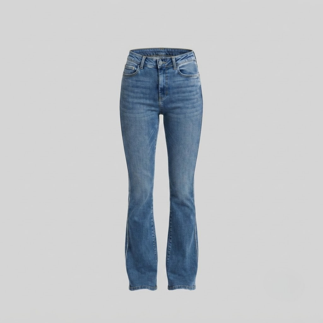 IVY | High-waisted skinny jeans with zip detail