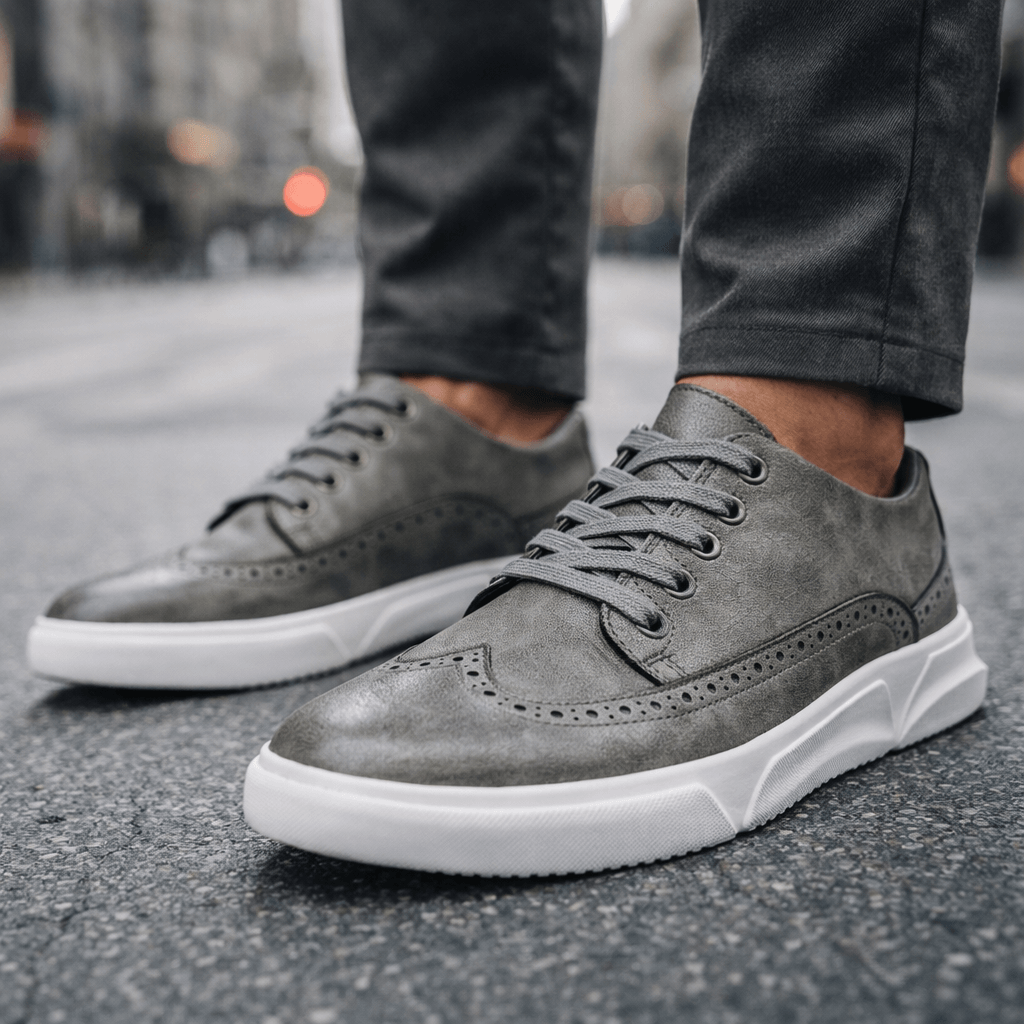 HENRY | Brogue sneakers with lace-up design
