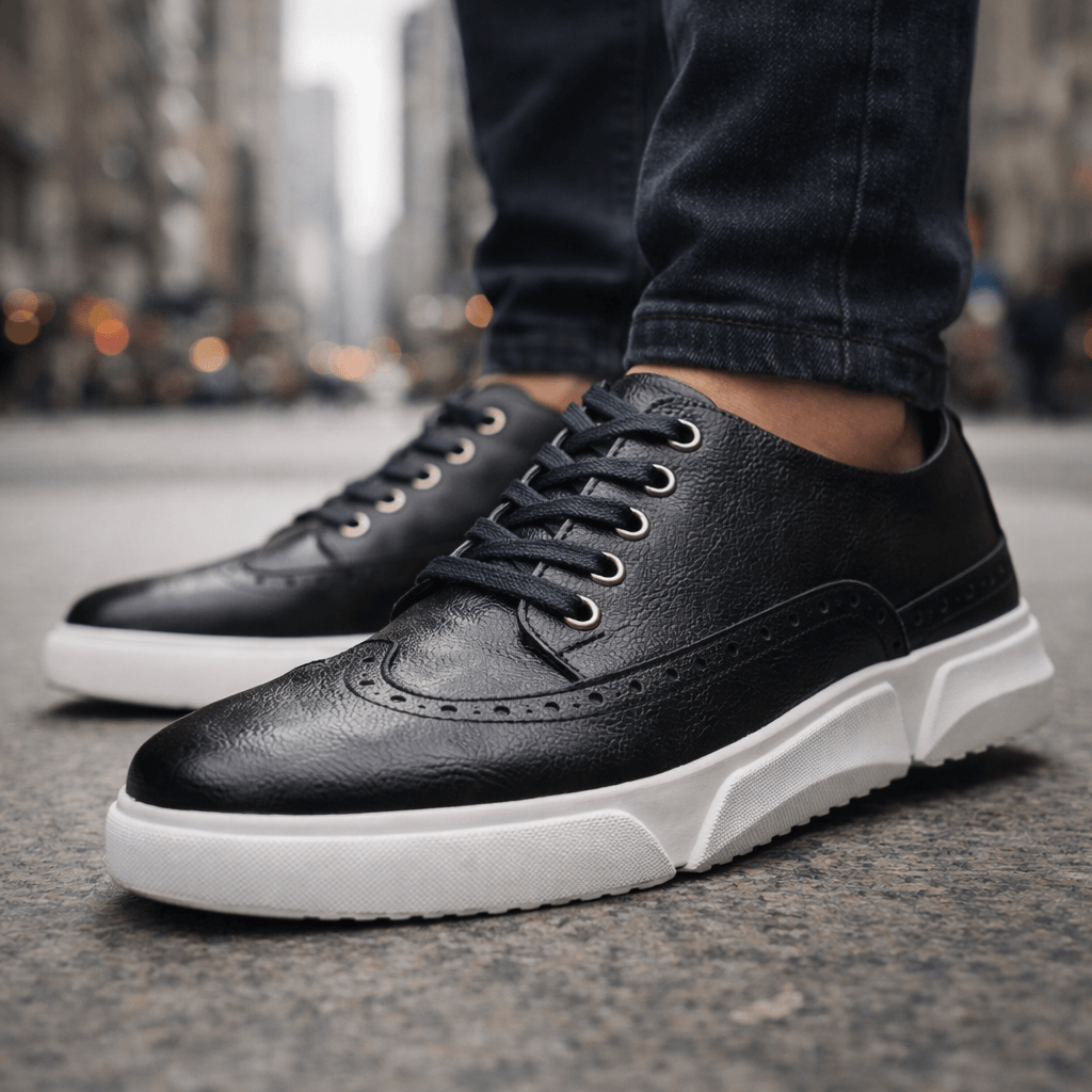HENRY | Brogue sneakers with lace-up design