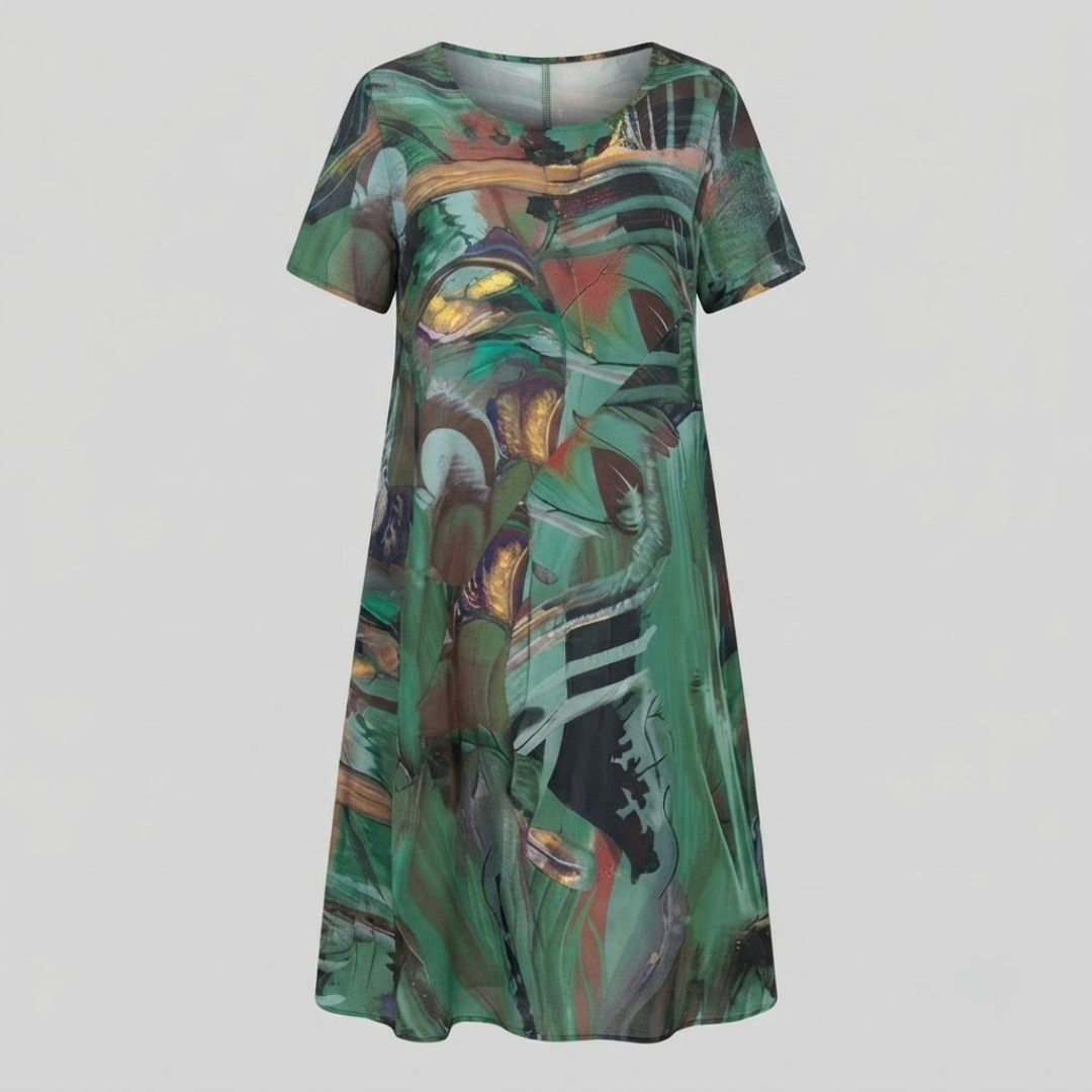 HEATHER | Midi dress with floral print