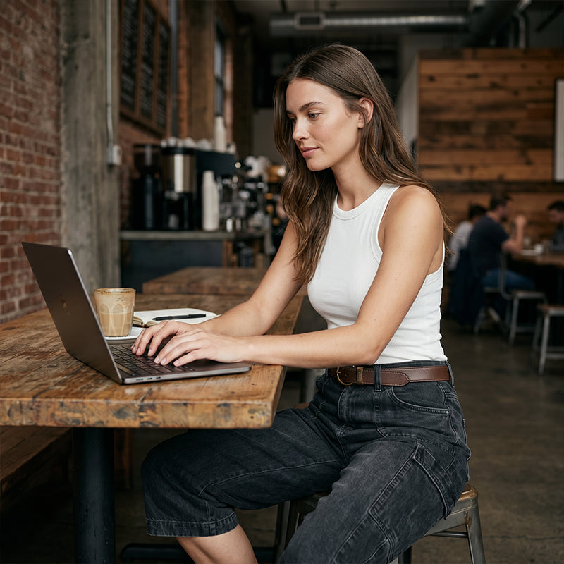 POPPY | Cropped cargo jeans with wide leg