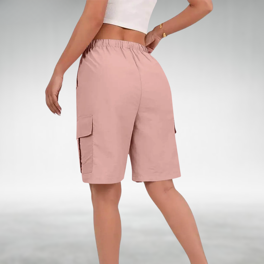 LEANNA | Cargo shorts with stretch waistband