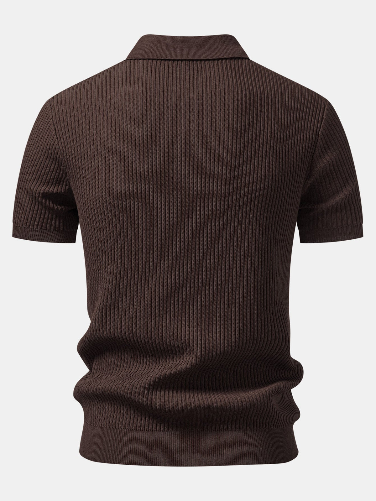 LARA | Zip polo with ribbed knit