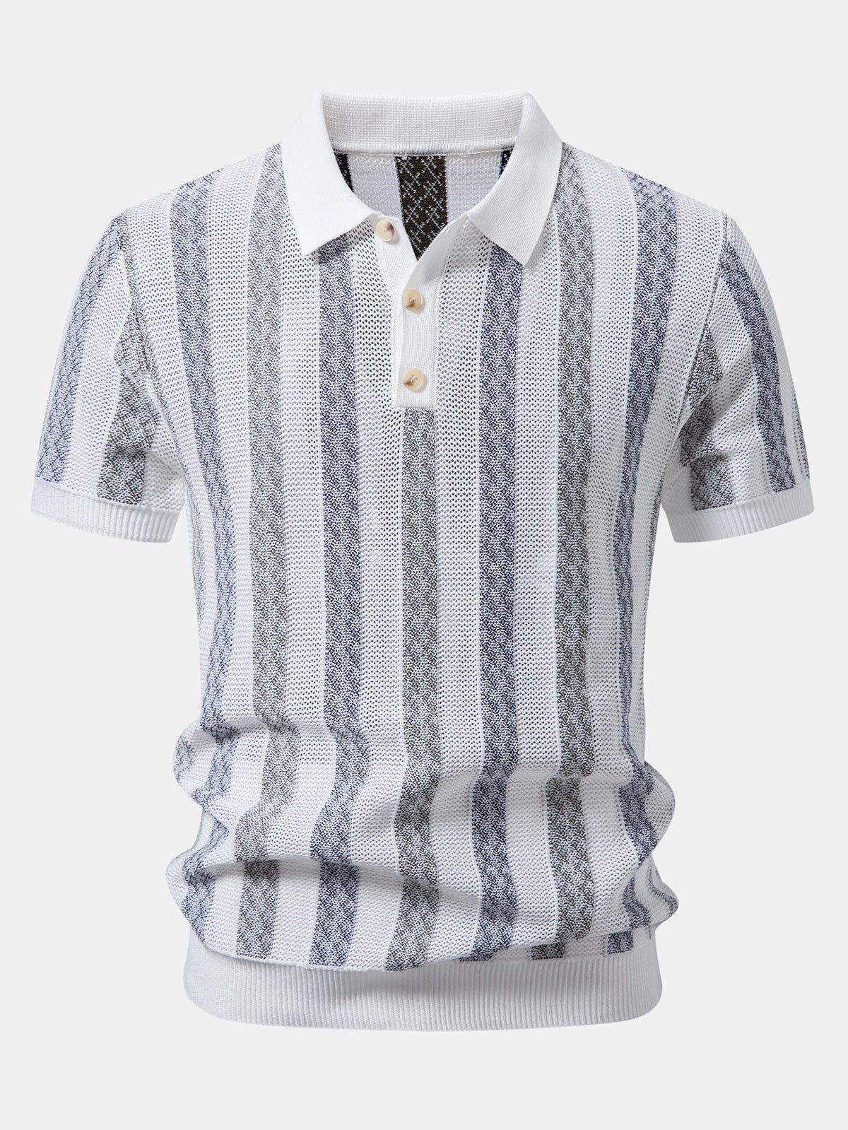 FELIX | Set with striped knit polo
