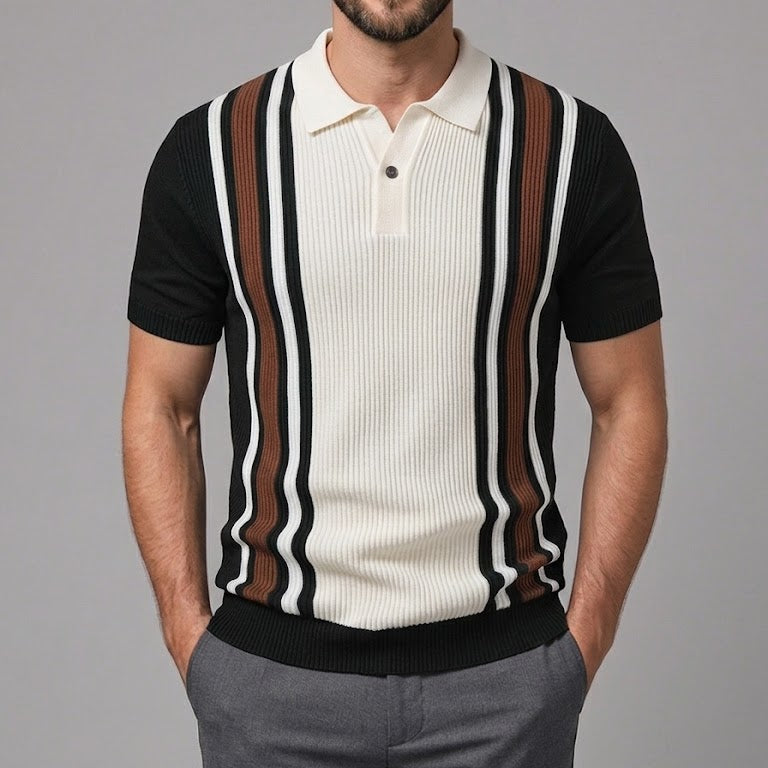 HARRY | Polo shirt with contrast stripes