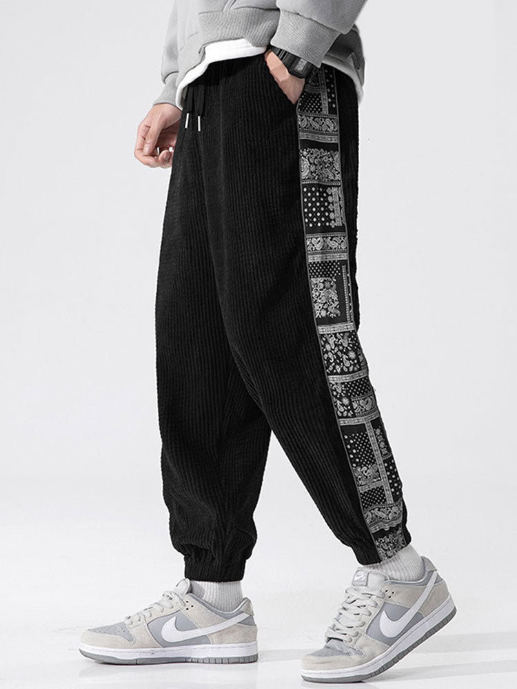 WILLIAM | Joggers with paisley side panel