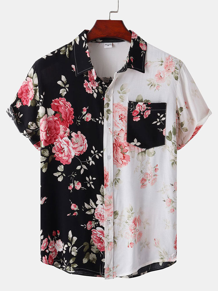 ESME | Set with floral shirt and shorts