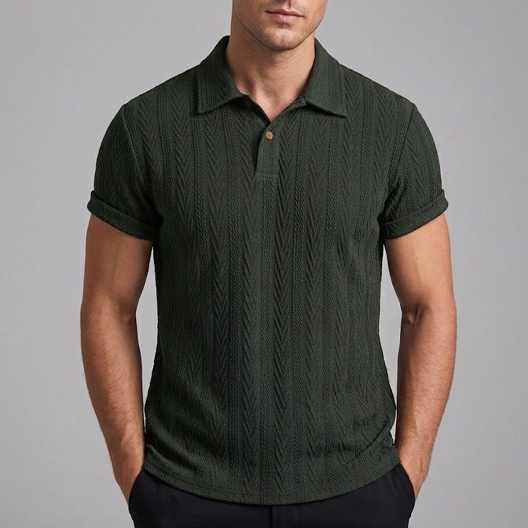 OLIVER | Polo shirt with random print