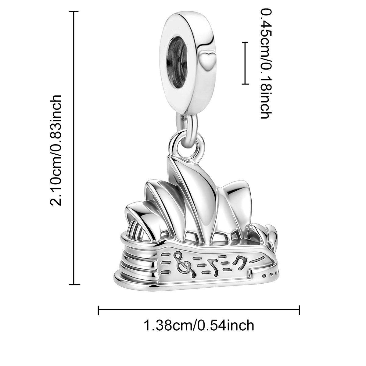EVE | Charm with cubic zirconia detail