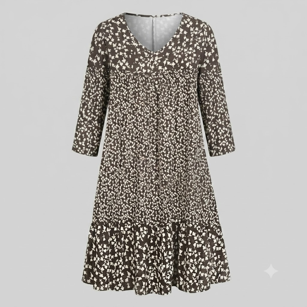 AUDREY | Midi dress with flattering silhouette