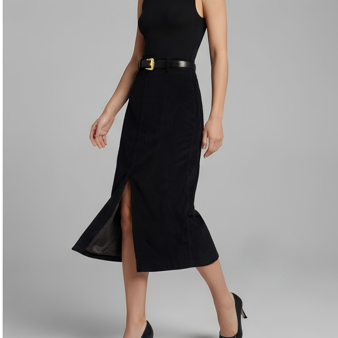 JEMIMA | Bodycon skirt with corduroy texture