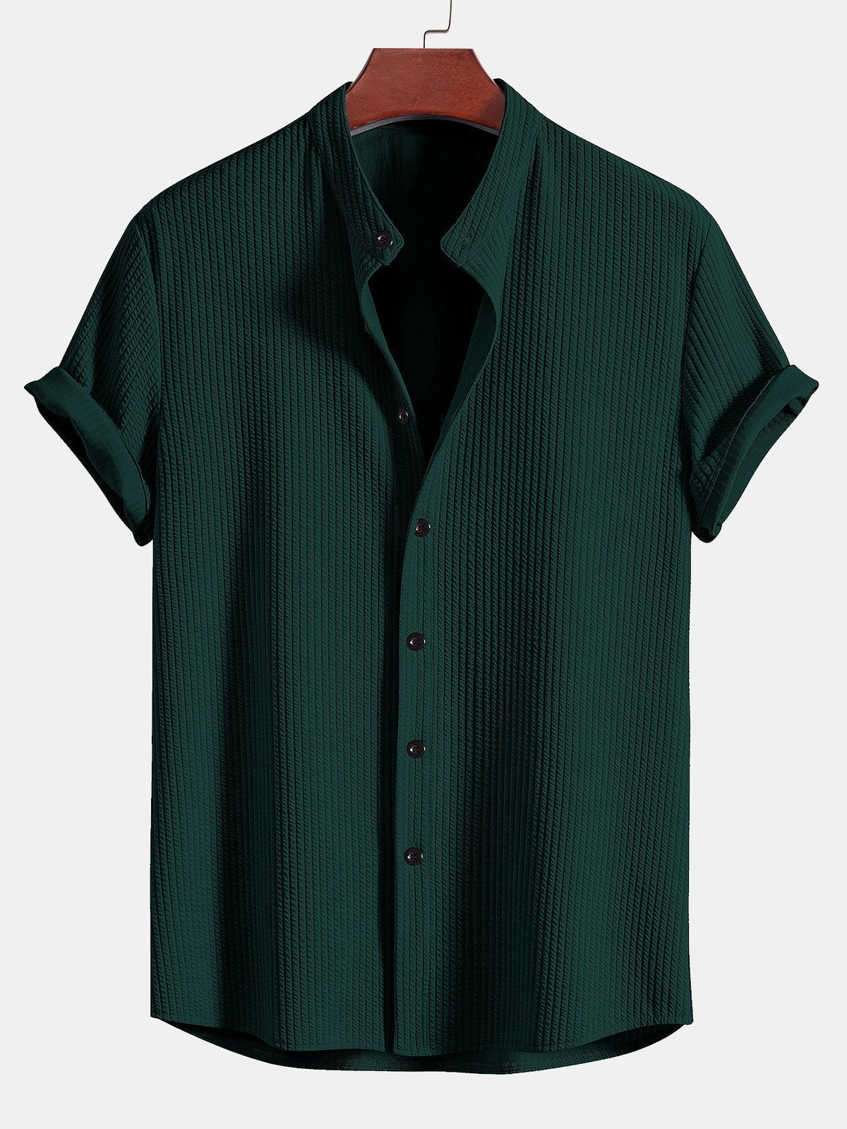 HENRY | Muscle-fit shirt with stand collar