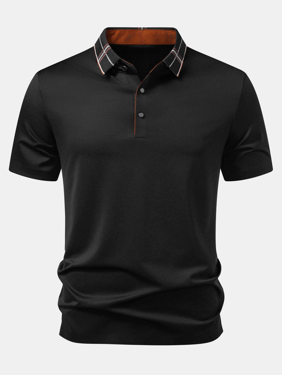 JACK | Polo shirt with plaid collar