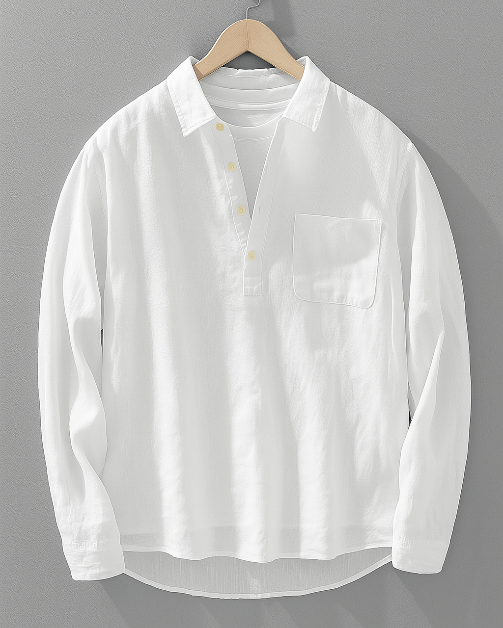 IMOGEN | Shirt with half-placket popover