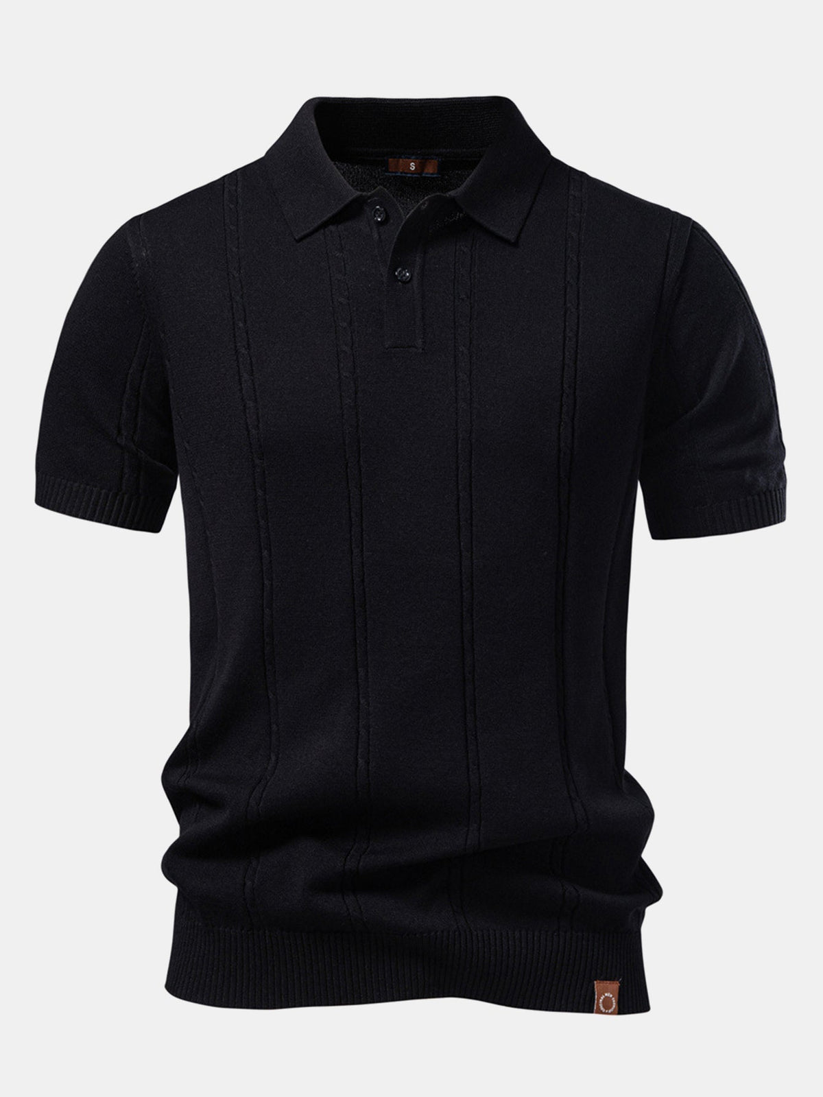 CHARLOTTE | Ribbed knit polo
