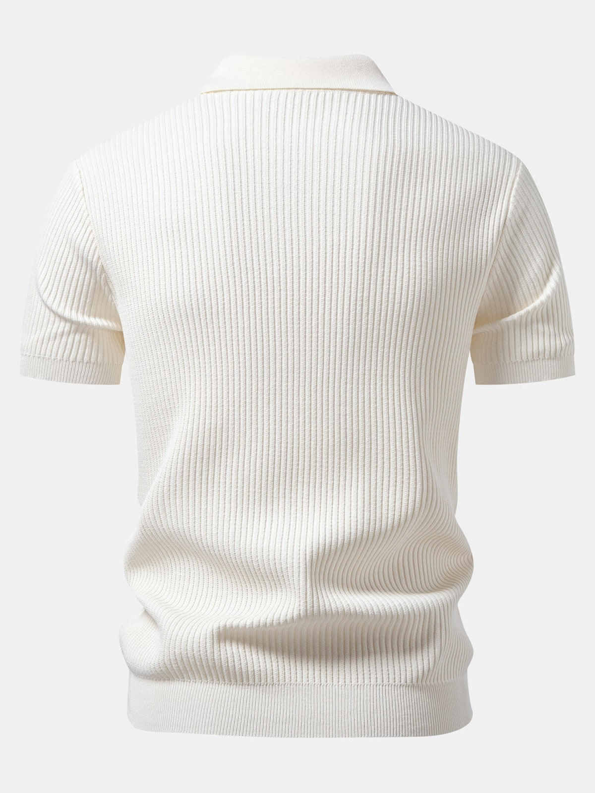 LARA | Zip polo with ribbed knit