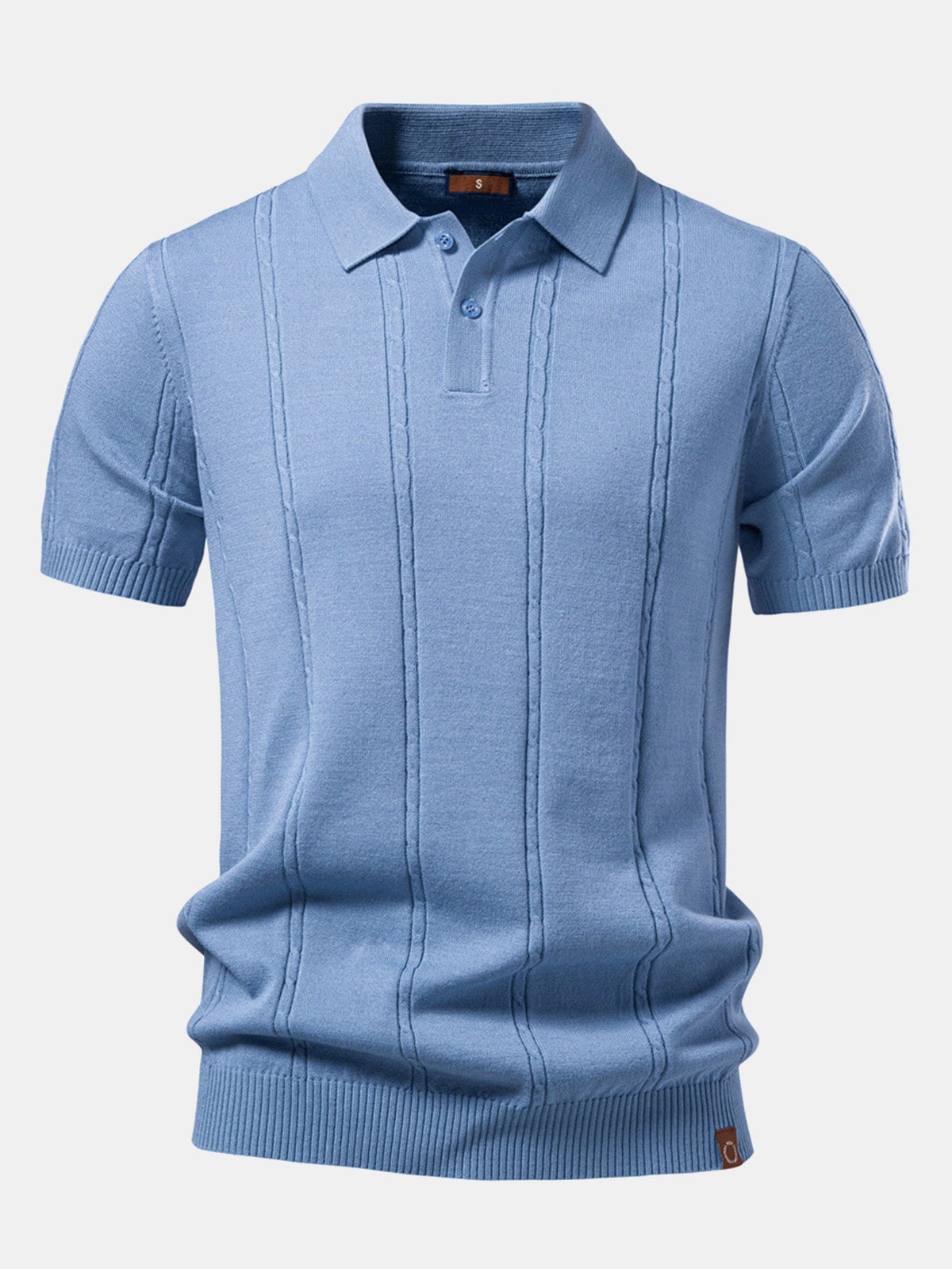 CHARLOTTE | Ribbed knit polo