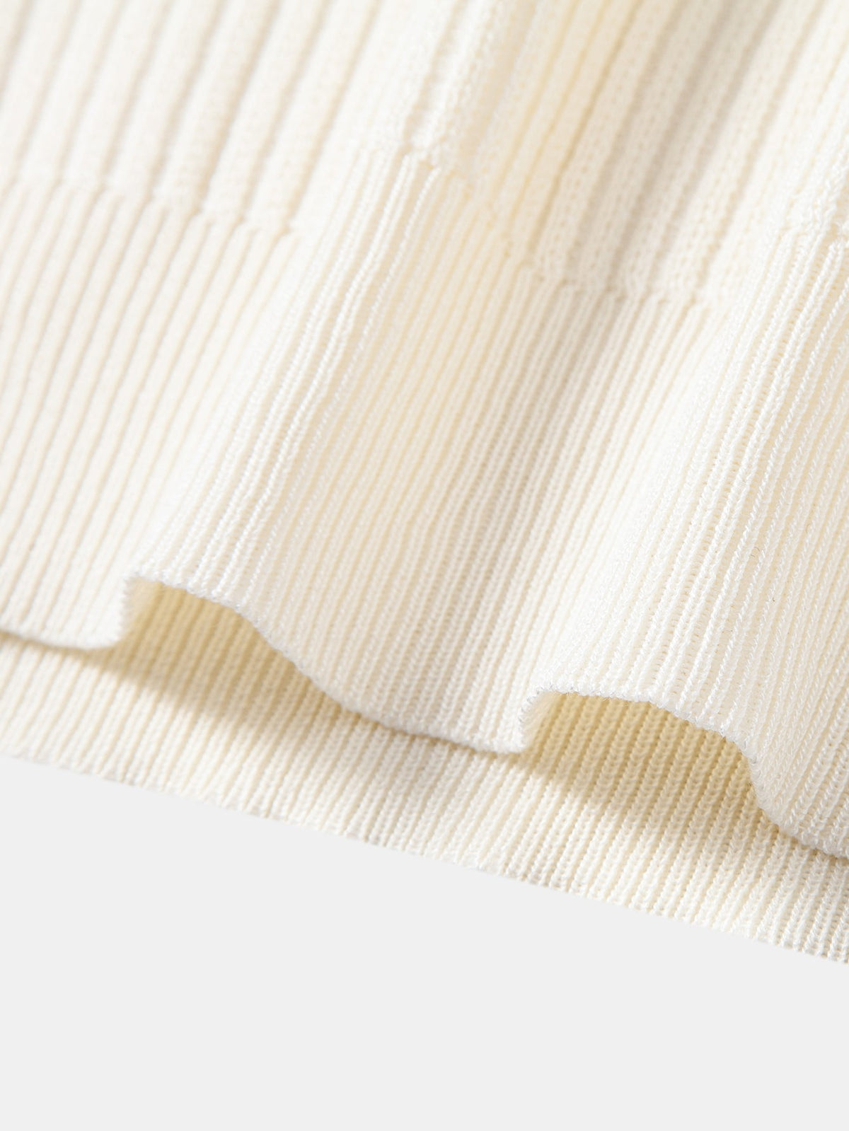 LARA | Zip polo with ribbed knit