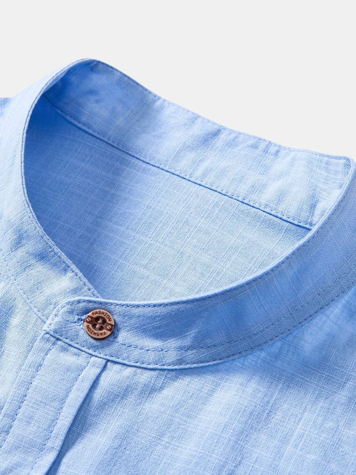 WILLIAM | Short-sleeve shirt with stand collar